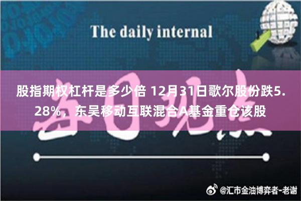 股指期权杠杆是多少倍 12月31日歌尔股份跌5.28%，东吴移动互联混合A基金重仓该股